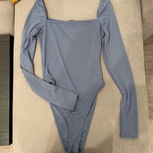 Blue bodysuit